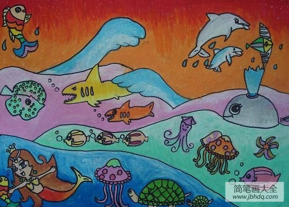 海底世界儿童画:探索海洋世界