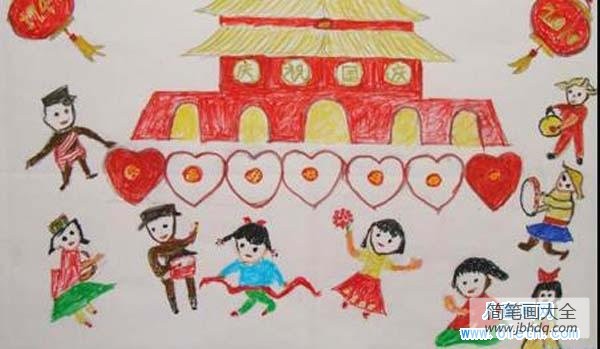 小学一年级国庆节儿童画_国庆节儿童画-画画图