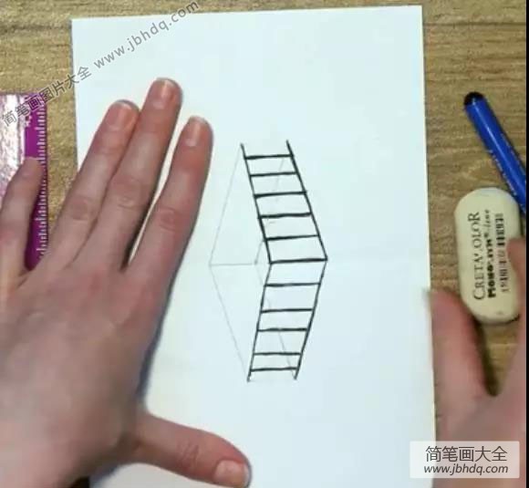 3d简笔画教程:梯子
