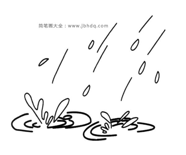 简笔画大全 生活简笔画 大自然简笔画 相关搜索: 雨滴下雨   上一张