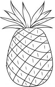 可口的菠萝简笔画图片