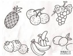 水果六类简笔画