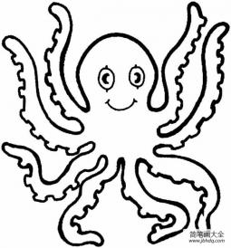 可爱的章鱼简笔画
