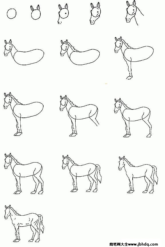 画马教程简单图片