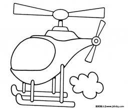 空中的直升机