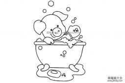 爱洗澡的小猪