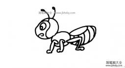 卡通蚂蚁简笔画图片