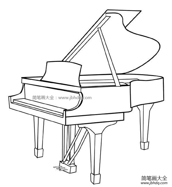 钢琴简笔画图片