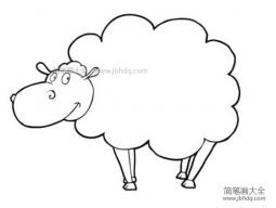 卡通绵羊简笔画图片