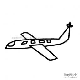 幼儿简单飞机简笔画