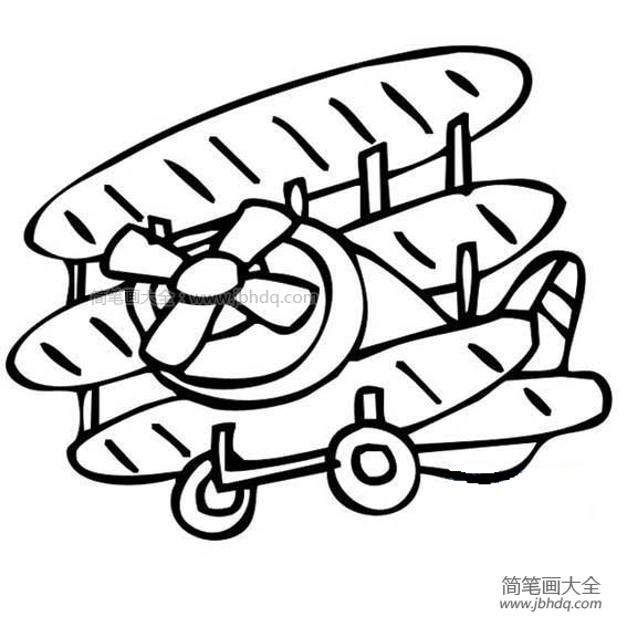 漂亮的幼儿飞机简笔画