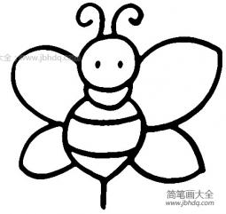 蜜蜂简笔画画法