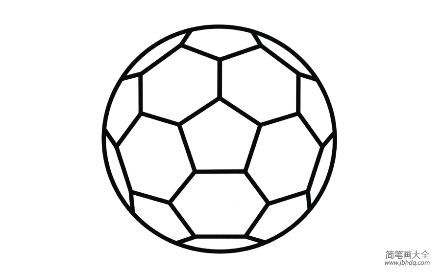 足球的简笔画画法