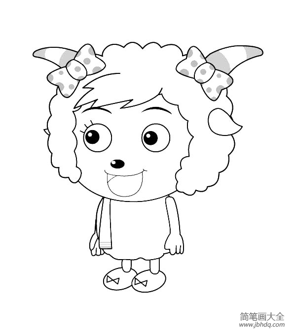 美羊羊简笔画图片