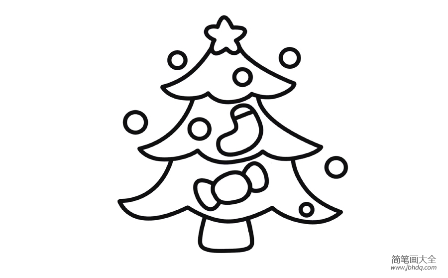 简笔画圣诞树