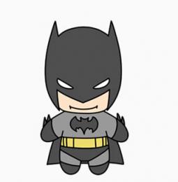 蝙蝠侠简笔画画法