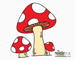 小蘑菇简笔画画法
