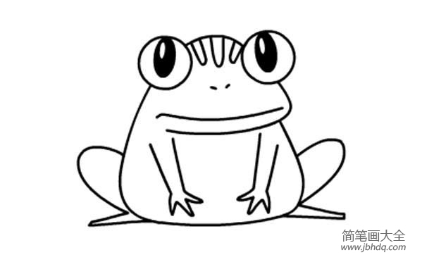 青蛙怎么画简图图片