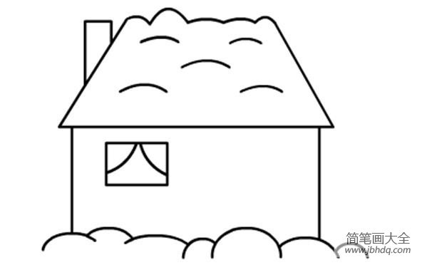 儿童建筑简笔画房子