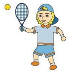 幼儿园人物简笔画教案《网球运动员》
