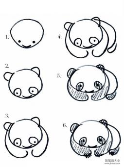 怎么画熊猫