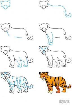 如何画花豹子