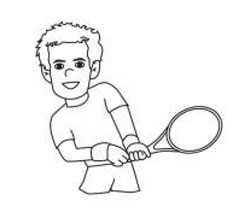 幼儿园人物简笔画教案《网球运动员》