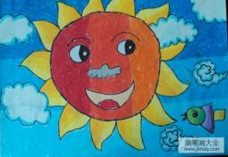儿童画春天里的太阳