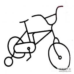 幼儿简笔画 自行车的画法
