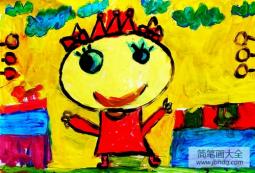 儿童画 我是可爱的小公主