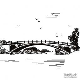 赵州桥简笔画