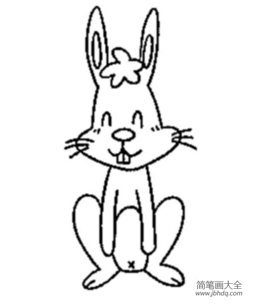 儿童动物简笔画 兔子