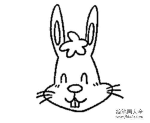 儿童动物简笔画 兔子