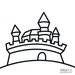 城堡简笔画画法