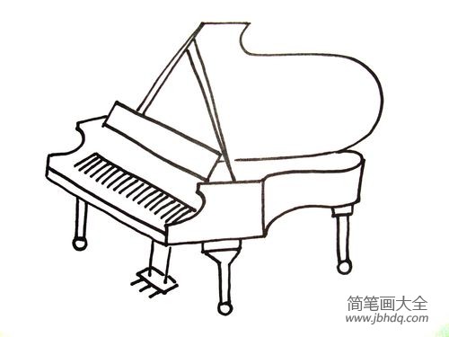 钢琴简笔画画法