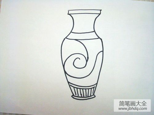 陶瓶简笔画画法
