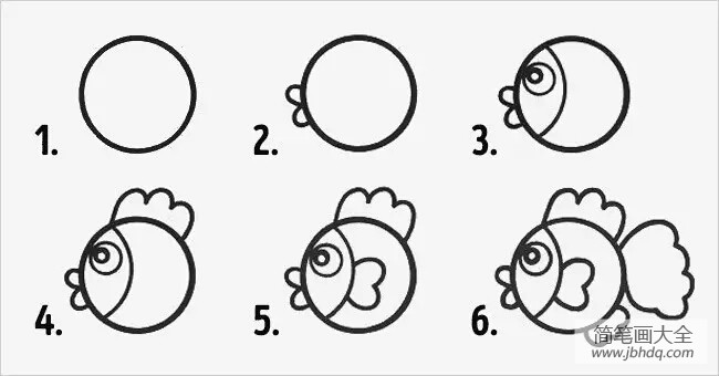 十张以圆为基础的动物简笔画教程