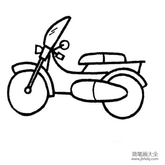 如何画摩托车