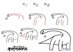 如何画恐龙 恐龙简笔画教程
