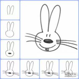 幼儿简笔画教程 兔子的简笔画画法