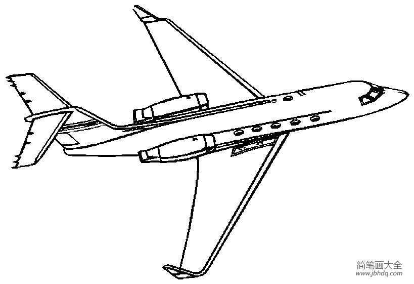 波音737飞机模型简笔画