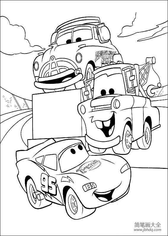 卡通汽车怎么画动漫图片