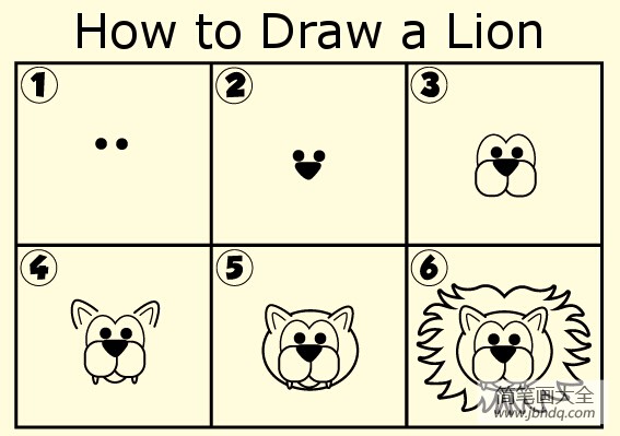 狮子头的画法步骤图片