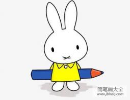 动漫人物米菲兔简笔画教程