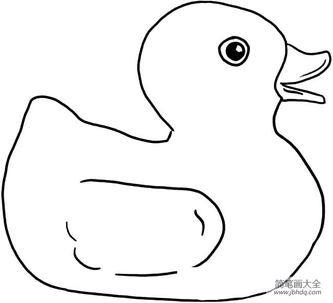 简笔鸭子的画法简笔画图片