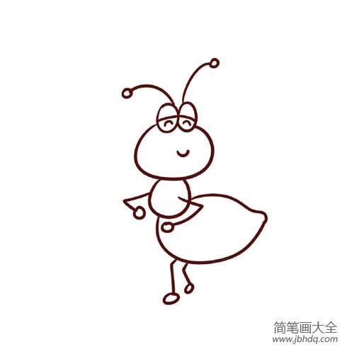 动物简笔画教程 蚂蚁的画法步骤图