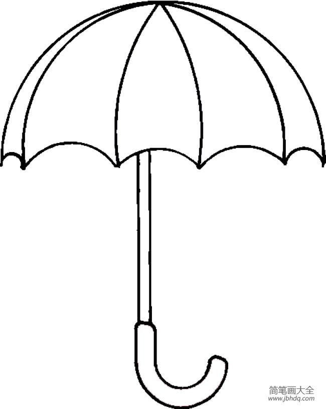 雨伞简笔画图片