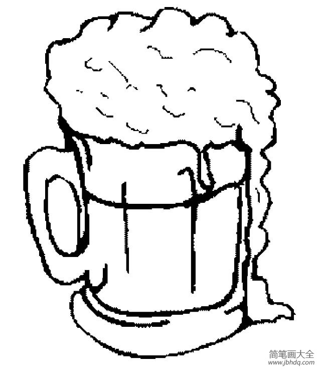 啤酒简笔画图片