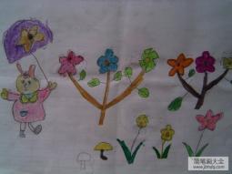 幼儿园小班美术教案：小兔的花园