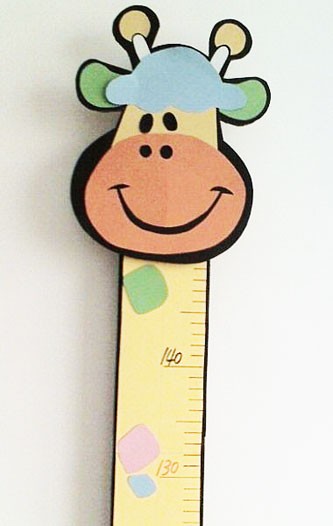 幼儿园教案 手工制作长颈鹿身高尺